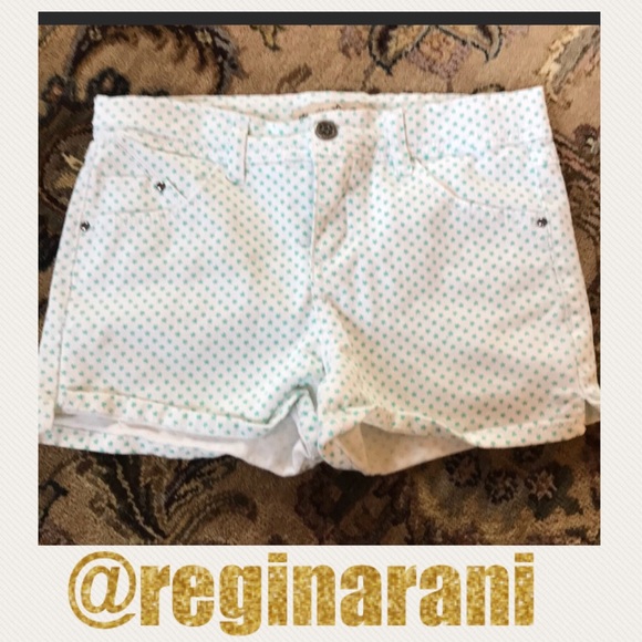 Vanilla Star Other - 🆕girls star denim shorts white green 12